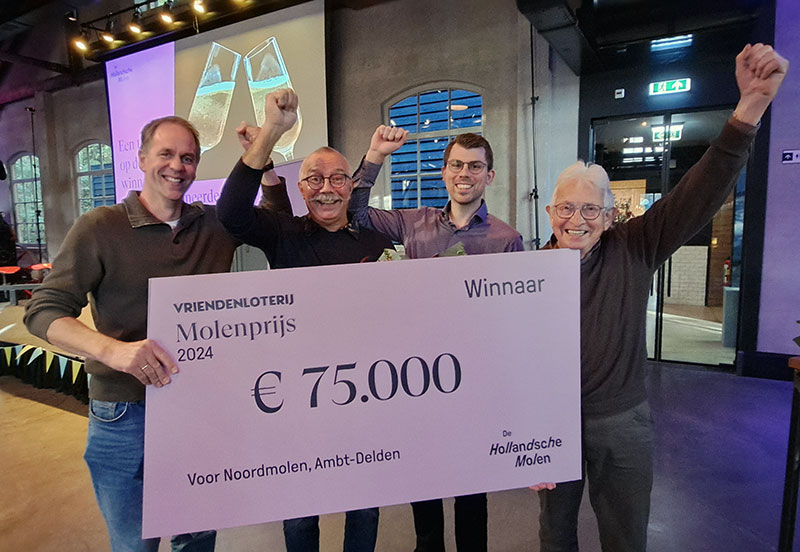 Noordmolen Twickel wint de VriendenLoterij Molenprijs 2024